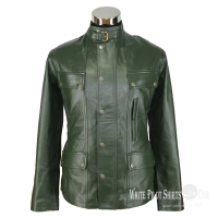 Field leather jacket