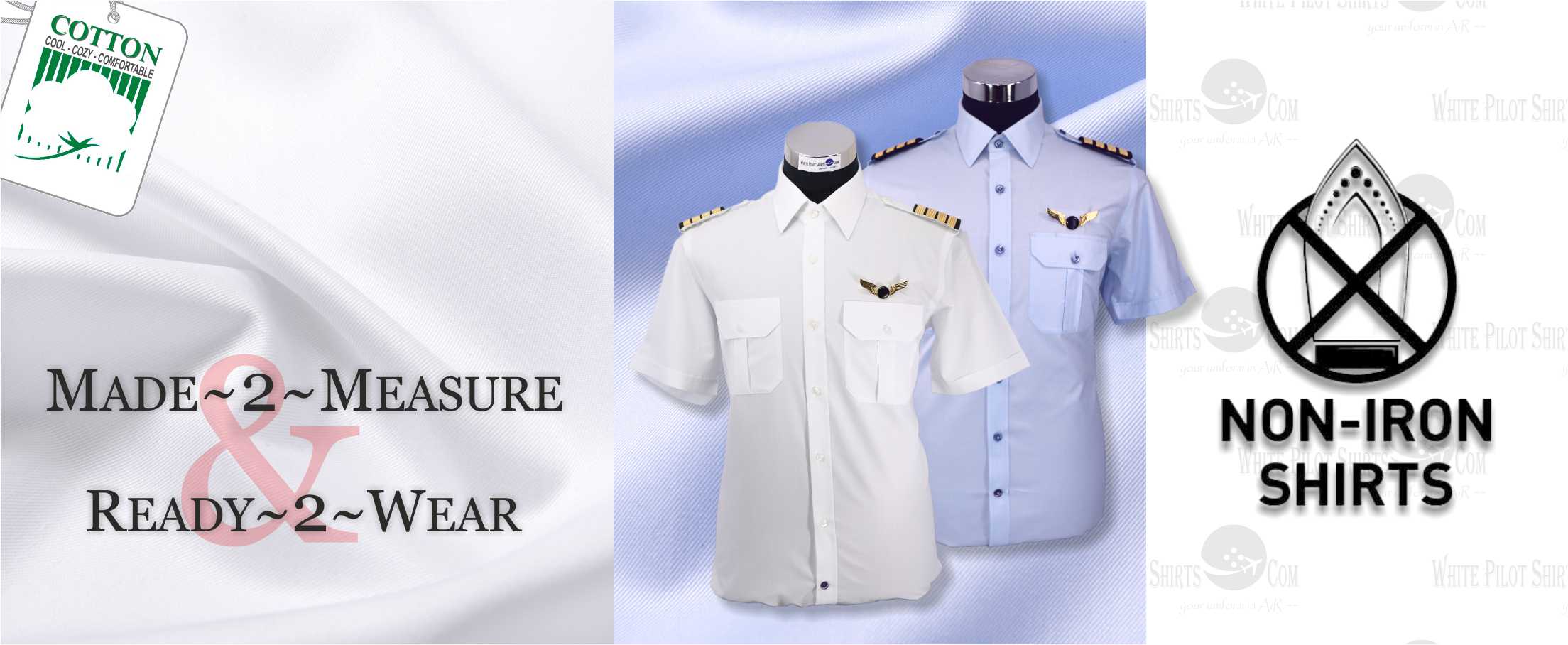 White Pilot Shirts