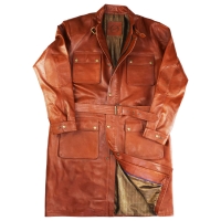 Hyena Overcoat Jacket M126-#Cognac