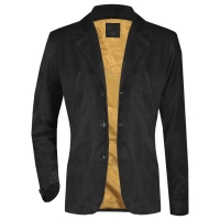 Suede Blazer Jacket M140-#Black