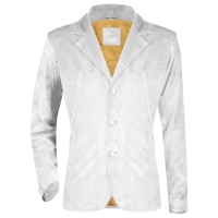 Suede Blazer Jacket M140-#Ivory