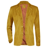 Suede Blazer Jacket M140-#Mustard