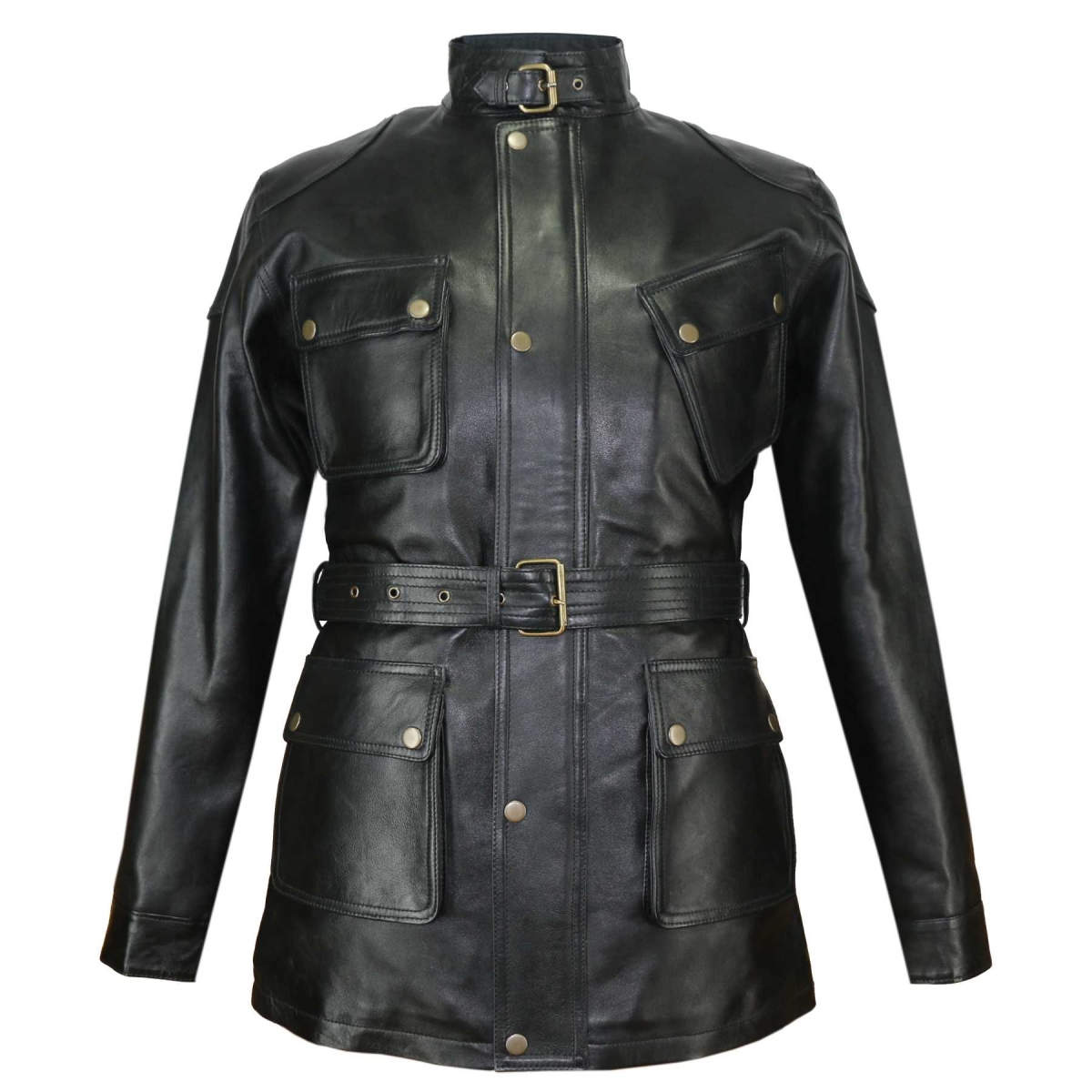 Military Style - Black SL - Lamb hide - Panther | Leather Jackets | Men ...