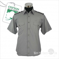 Grey Cotton Pilot Shirts