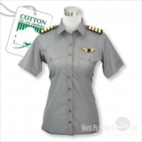 Grey Cotton Pilot Shirts
