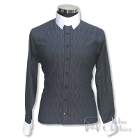 Tab Black Grey Stripe Texture