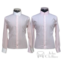 Tab Pink White Stripes