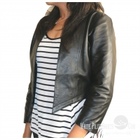 Open Front Black Jacket