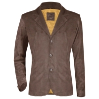 Suede Blazer Jacket M140-#Brown